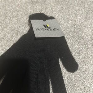 Black gloves size large